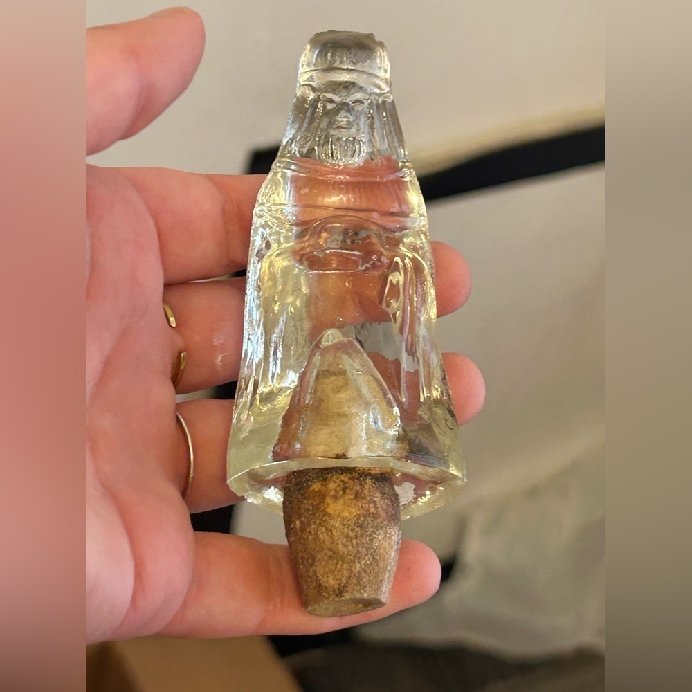 Vintage Pressed Glass Nativity Figurine Wise Man Cork Stopper Christmas Decor - Picture 11 of 13